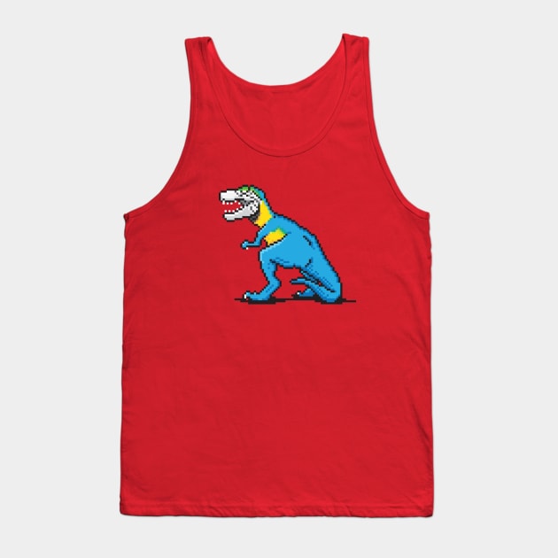 Pixevolution - Tyrannosaurus Macaw Tank Top by TeeBC